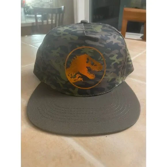 Jurassic World Snapback Hat Camouflage Hat NWT Adjustable Jurassic Park‎ - Picture 2 of 8